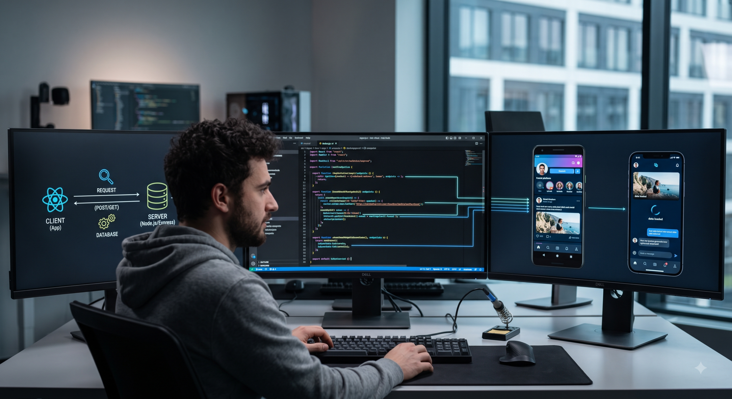 Stworzę REST API w React dla aplikacji mobilnej na Androida i iOS.